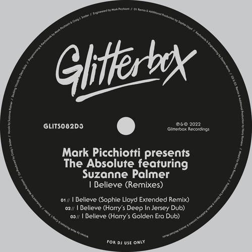 Mark Picchiotti - I Believe (feat. Suzanne Palmer) (Remixes) [GLITS082D3]